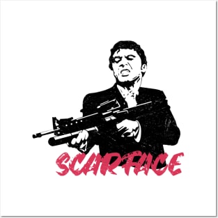 scarface gun mafia Posters and Art